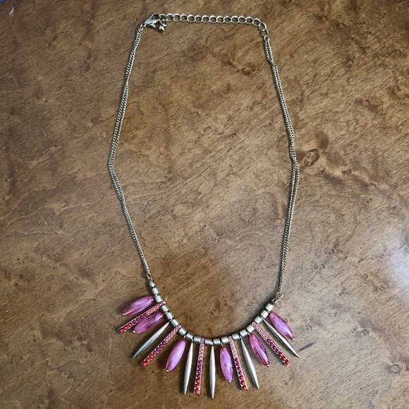 NWT Gold Toned & Beaded Boho Fringe Necklace - Picture 12 of 14